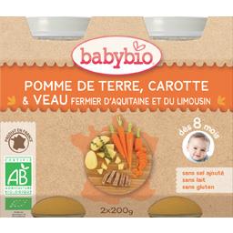 BABYBIO MENU LÉGUMES VEAU BABYBIO 2X200G