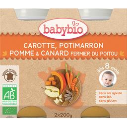 BABYBIO PETIT POT LÉGUMES CANARD BABYBIO 2X200G