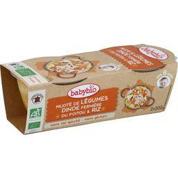 BABYBIO BOL MENU MIJOTÉ DINDE BABYBIO 2X200G