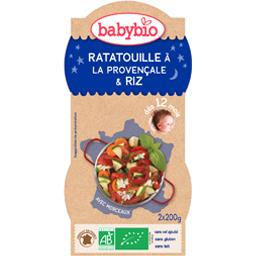 BABYBIO BOL BONNE NUIT RATATOUILLE RIZ BABYBIO 2X200G