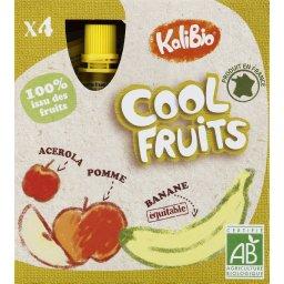 KALIBIO COMPOTE COOL POMME BANANE KALIBIO MINI GOURDE PACK 4X90G