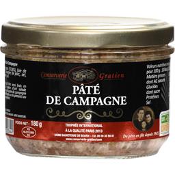 GRATIEN Paté Porc Campagne Bocal 180g