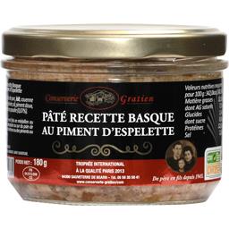 GRATIEN Paté Porc Piment d'espelette Bocal 180g