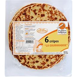 DELICE-LANDELEAU CREPE GOURM RD NATURE PUR BEURRE 6 315G