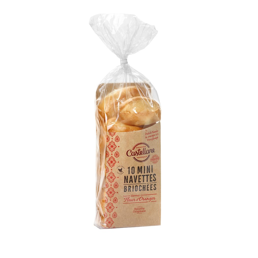 MINI NAVETTE BRIOCHE OVA 10 ORD FL ORAN SAC 300G