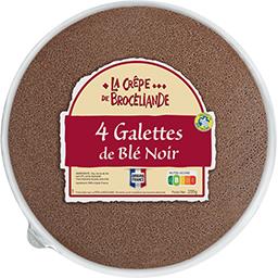 CREPE DE BROCELIANDE GALETTE DE BLE NOIR ORIGINE FRANCE BQ X4 200G