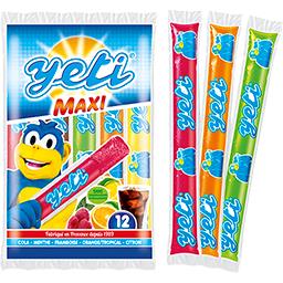 YETI MAXI Glaces a l'eau Sucette Sachet 55ml x12