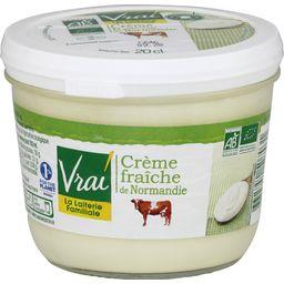VRAI CRÈME FRAÎCHE NORMANDIE BIO VRAI POT VERRE 20CL