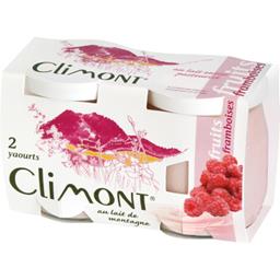 CLIMONT YAOURT NORMAL FRUIT VERRE 2X 125G FRAM