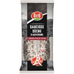 BELL BELL SAUCISSE SÈCHE COURBE LABEL ROUGE IGP AUVERGNE 100% FRANÇAIS 250G