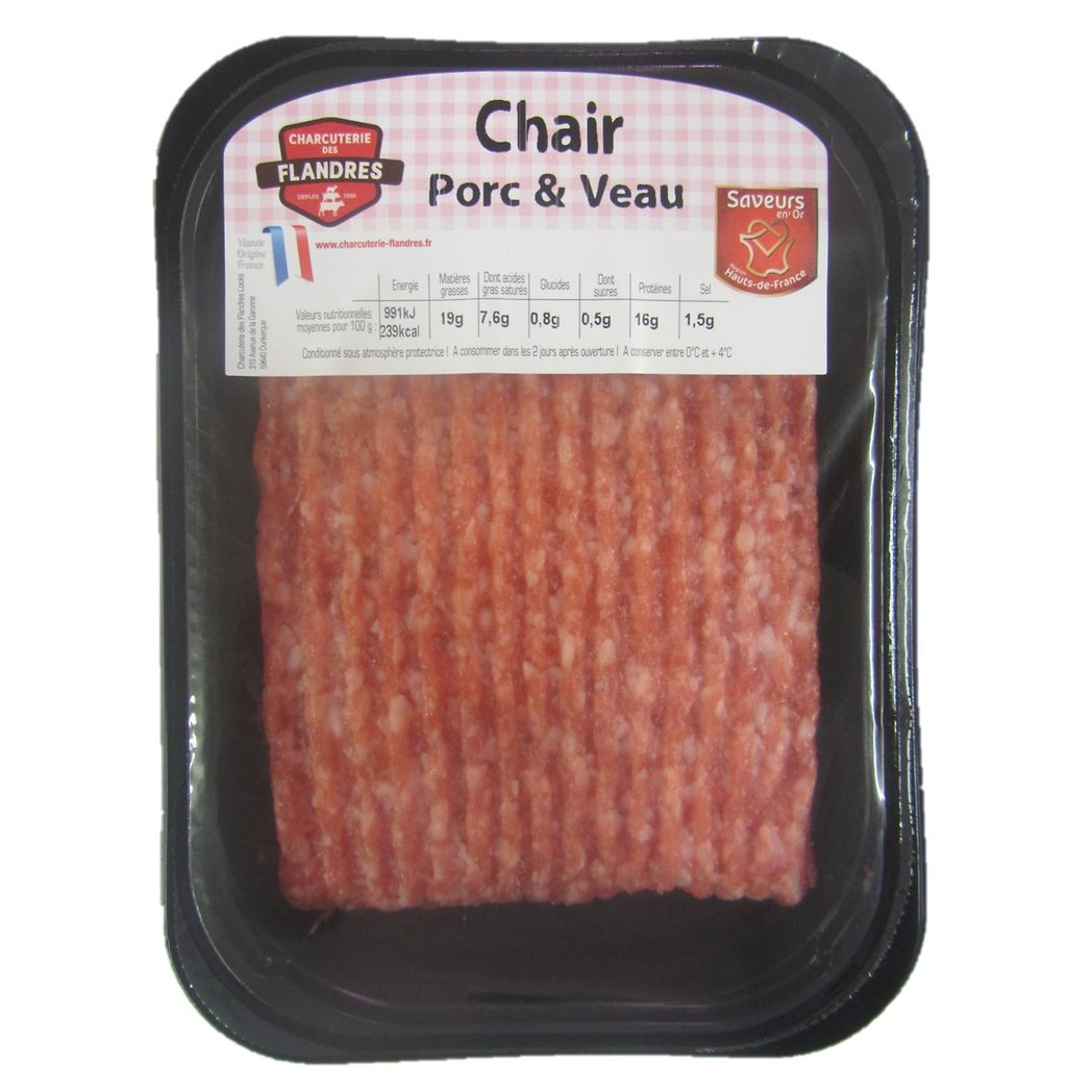 CHARC-DES-FLAN LA TRADITION CHAIR SAUCIS MORC 500G