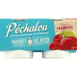 PECHALOU YAOURT BRASSE PULP 4X 125G FRAMB