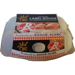 VAL-D-OR LABEL RG PLEIN AIR OEUF PREE FRAI B.CAR 6