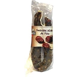 OBERTI Saucisse seche Porc En u Foie Bande 250g