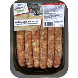 DE-CLERMONT CHIPOLATA HERBES 6 PCE 330G