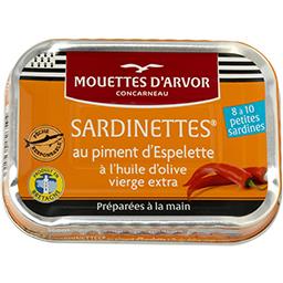 LES MOUETTES D''ARVOR SARDINETTE PIMENT ESPELETTE100G