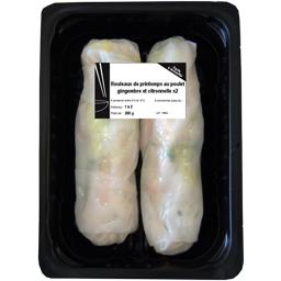 AGIS ROULEAU DE PRINTEMPS POULET GIMGEMBRE CITRONNELLE+SAUCE SOJA X2 200G