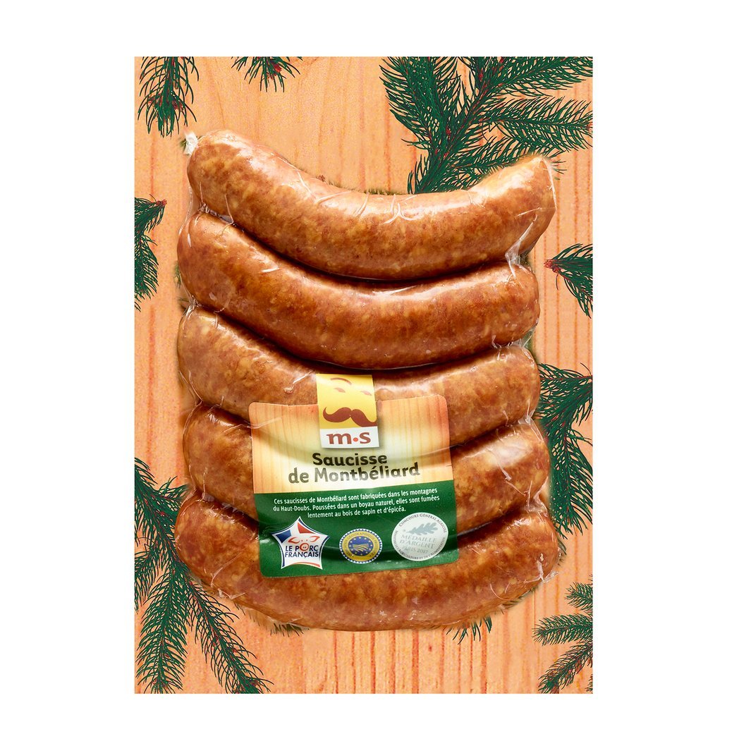 MORTEAU SAUCIS VERITABL 5 SCISSE MONTBEL 1X 500G
