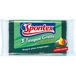 SPONTEX TAMPON-GRATTE À RÉCURER SPONTEX X3