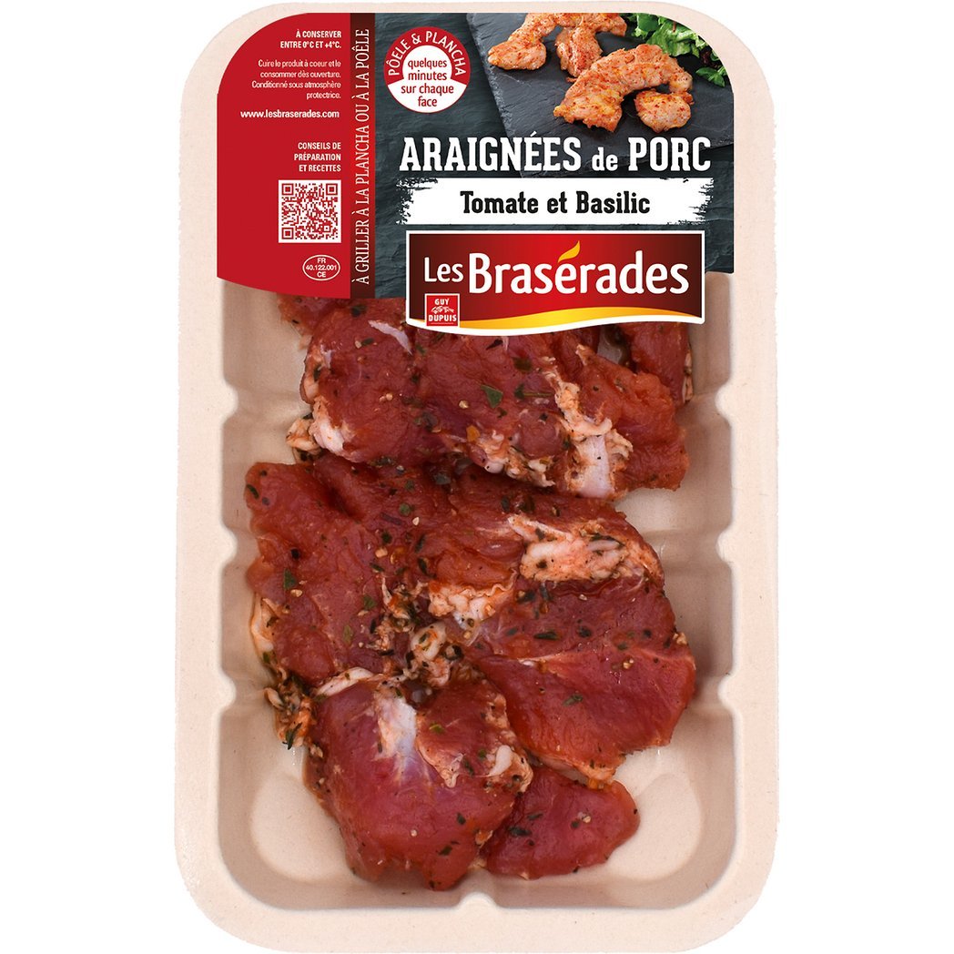 LES BRASERADES Porc Tranche Barquette 300g