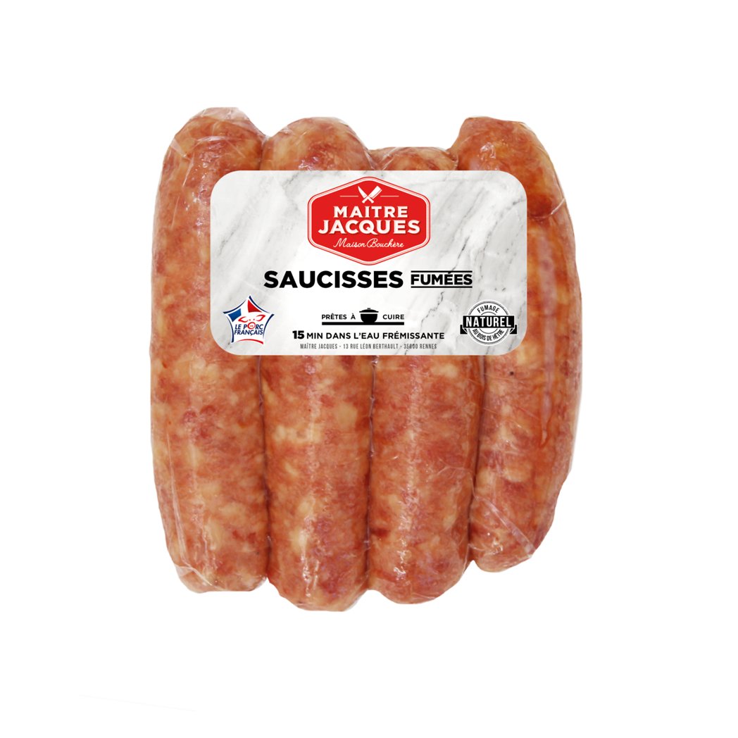 MAITRE JACQUES SAUCISSES FUMÉES X4 300G