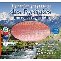 PENEAU Truite Fumé Plaque 3's Tranche 100g
