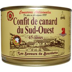 SAV-BOURDETT CANARD CONFIT 4/4 800G