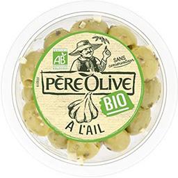 PERE OLIVE Olives Verte BIO Pot Plastique 150g