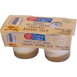 FERME COLLET Yaourt beurre sale Pot 150g x2