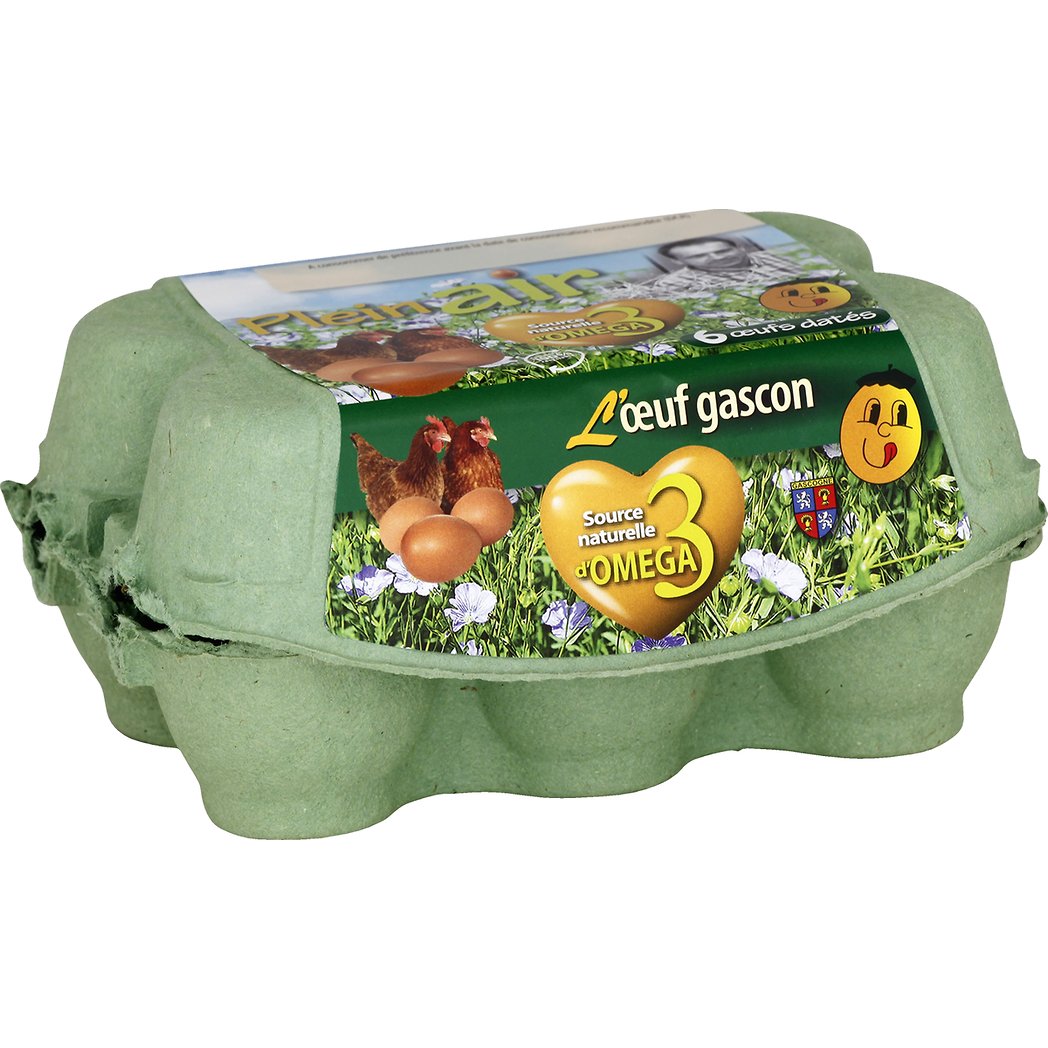 L'OEUF GASCON OEUFS MOYENS PLEIN AIR L'OEUF GASCON X6