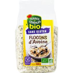 TERRES ET CEREALES FLOCON AVOINE S/GLUTEN BIO 500G
