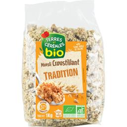 TERRES ET CEREALES CEREALES MUESLI CROUSTILLANT BIO TERRES ET CEREALES 1KG