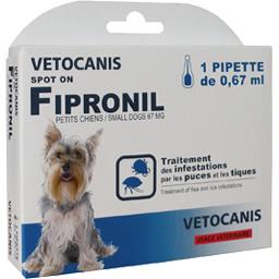 VETOCANIS VC SPOT ON FIPRONIL X1 PT CHIEN