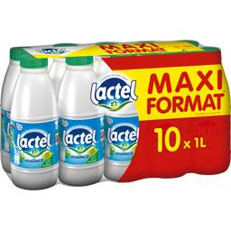 LACTEL LAIT UHT ÉCRÉMÉ LACTEL 10X1 LITRE MAXI FORMAT