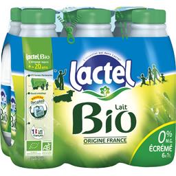 LACTEL LAIT UHT BIO ÉCRÉMÉ LACTEL BOUTEILLE 6X1L