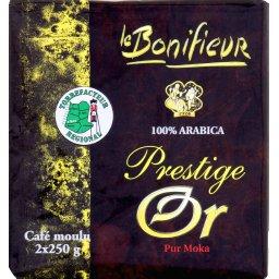 BONIFIEUR CAFE MOULU PREST OR ARA 2 PAQUET 500G