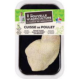 NOUVELLE AGRICULTURE CUISSE POULET DEJOINTEE NOUVELLE AGRICULTURE 220G FIXE SKIN X1