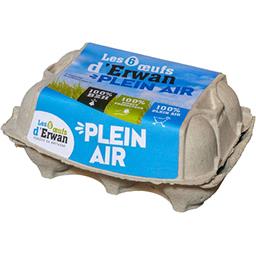 LES OEUFS D'ERWAN Plein Non fermier Boite 6's