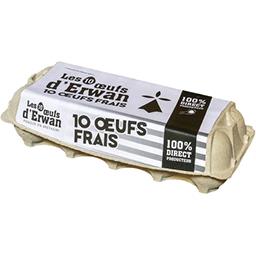 LES OEUFS D'ERWAN Plein Non fermier Boite 10's