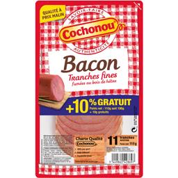 COCHONOU BACON FUMÉ COCHONOU 10 TRANCHES 100G + 10% GRATUIT
