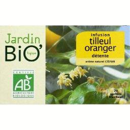 LE JARDIN BIOLOGIQUE INFUSION TILLEUL/ORANGER BIO LE JARDIN BIOLOGIQ. 20SACH.X30G