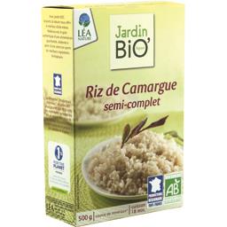 LE JARDIN BIOLOGIQUE RIZ COMPLET PRÉCUIT DE CAMARGUE BIO LE JARDIN BIOLOGIQUE500G