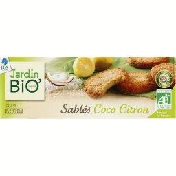 LE JARDIN BIOLOGIQUE SABLÉS CITRON COCO BIO JARDIN BIOLOGIQUE 150G