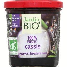 LE JARDIN BIOLOGIQUE CONF.ALLÉGÉE CASSIS JARDIN BIOLOGIQUE 100% FRUITS 320G