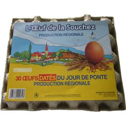 SOUCHE OEUF EXTRA MOYEN DATE PLAQUETTE 30