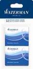 WATERMAN 32 CARTOUCHES LONGUES STANDARD BLEU EFFAÇABLE