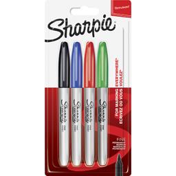 SHARPIE 4_MARQUEURS_SHARPIE_FINE__NOIR, BLEU, ROUGE, VERT