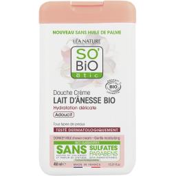 SO BIO ETIC DOUCHE CREME LAIT D ANESSE HYDRATATION DOUCEUR BIO 450ML