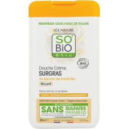 SO BIO ETIC DOUCHE CREME SURGRAS A L HUILE DE KARITE NOURRIT BIO 450ML