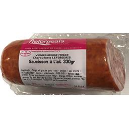 LEFORGEAIS Saucisson Porc Ail Piece Sachet 330g